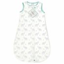 Спальный мешок фланель SwaddleDesigns бирюзовый слоны и птички 12-18 мес.